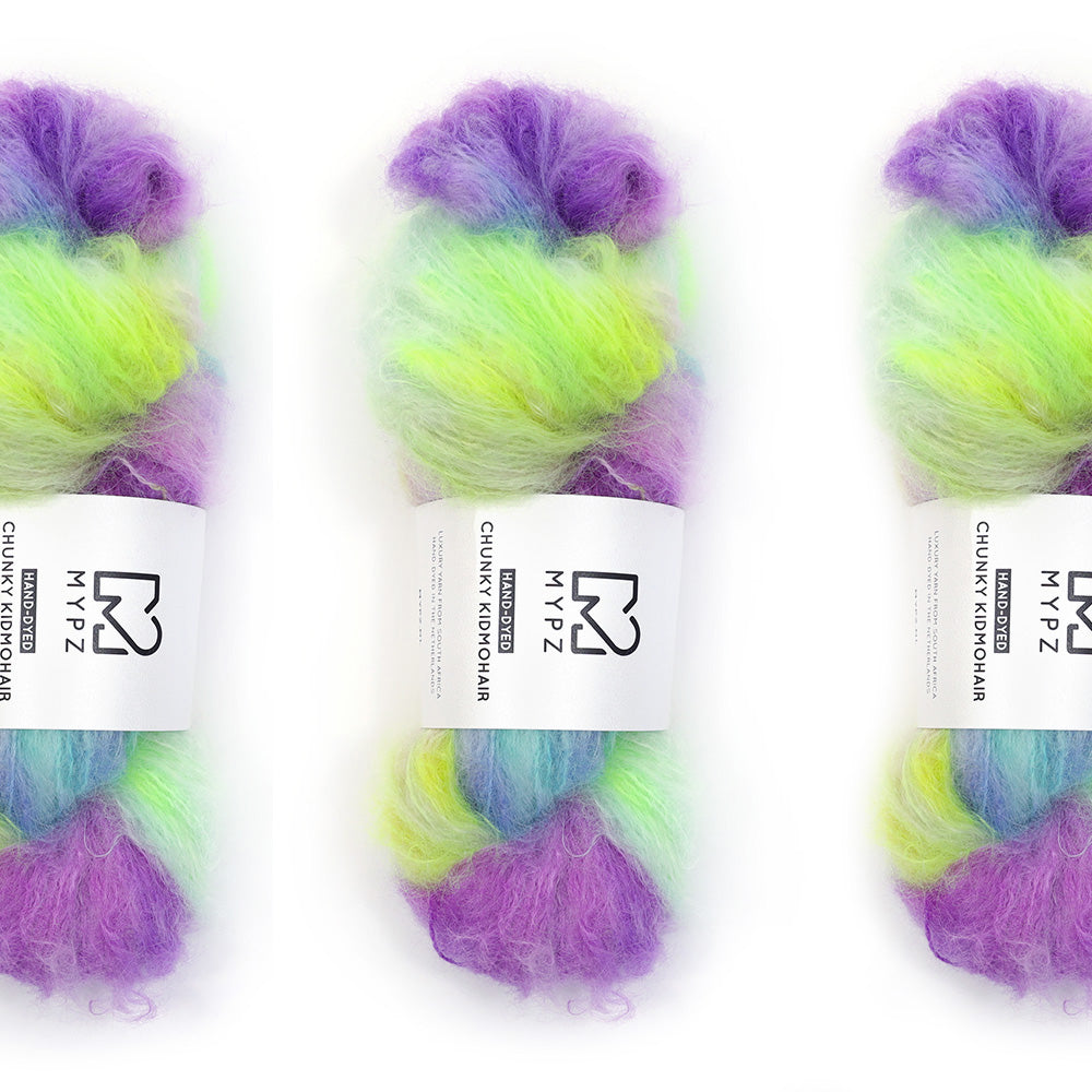 MYPZ Chunky kidmohair – hand-dyed Island