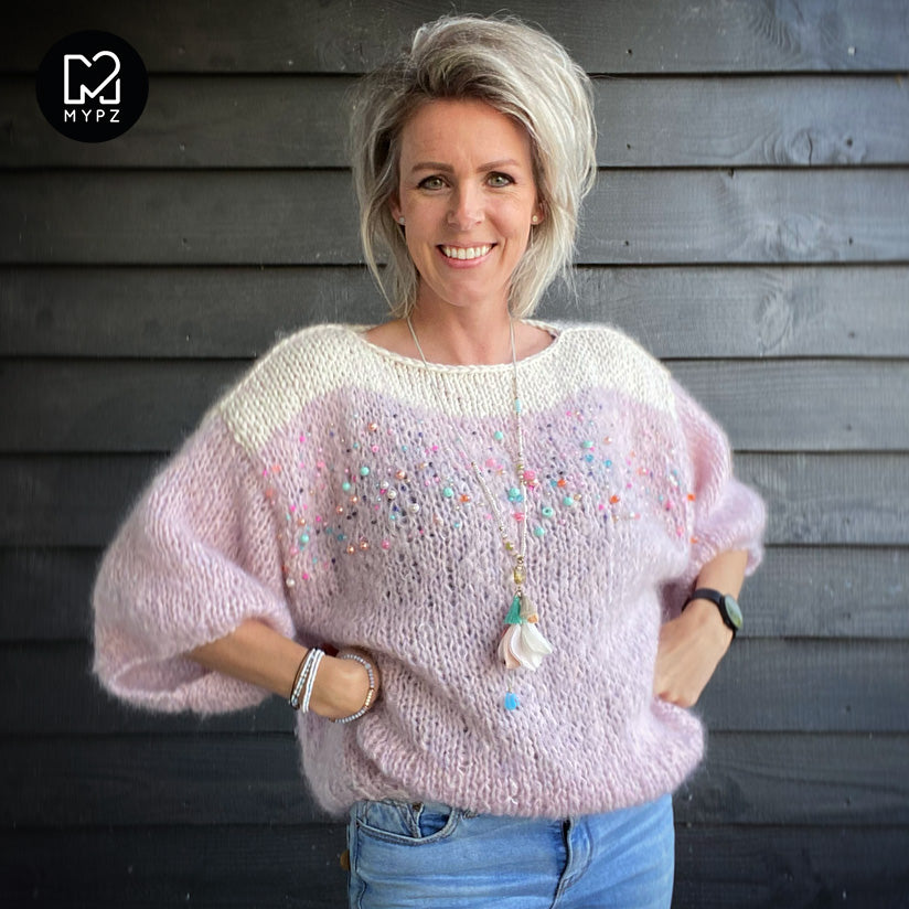 Knit pattern – MYPZ Light mohair Top Jewel No10 (ENG-NL)