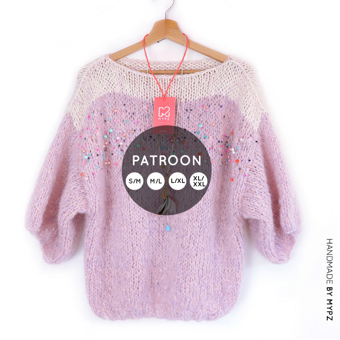 Knit pattern – MYPZ Light mohair Top Jewel No10 (ENG-NL)