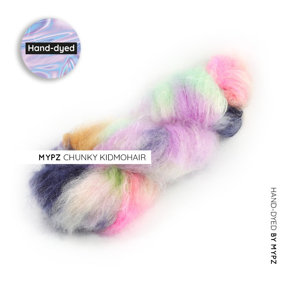 MYPZ hand-dyed Chunky kidmohair DK Blossom