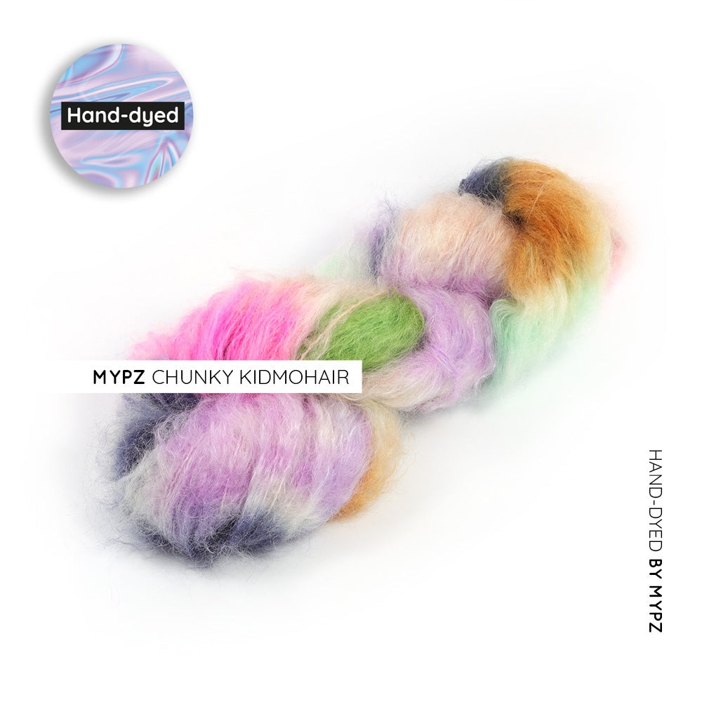 MYPZ hand-dyed Chunky kidmohair DK Blossom