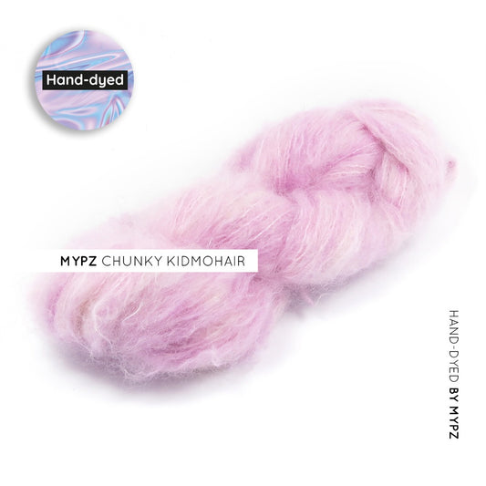 MYPZ chunky kidmohair Orchid hand dyed