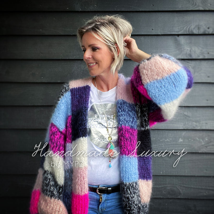 Patchwork cardigan on sale