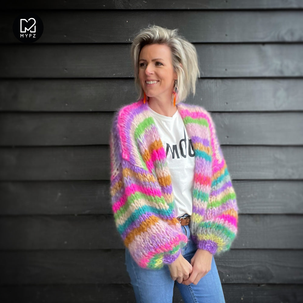 MYPZ Short Chunky Mohair Cardigan Aurora!