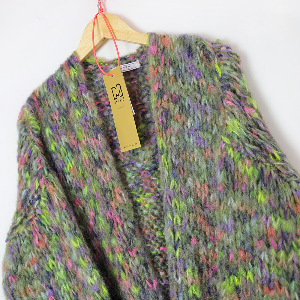 MYPZ Short Chunky Mohair Cardigan Rocky