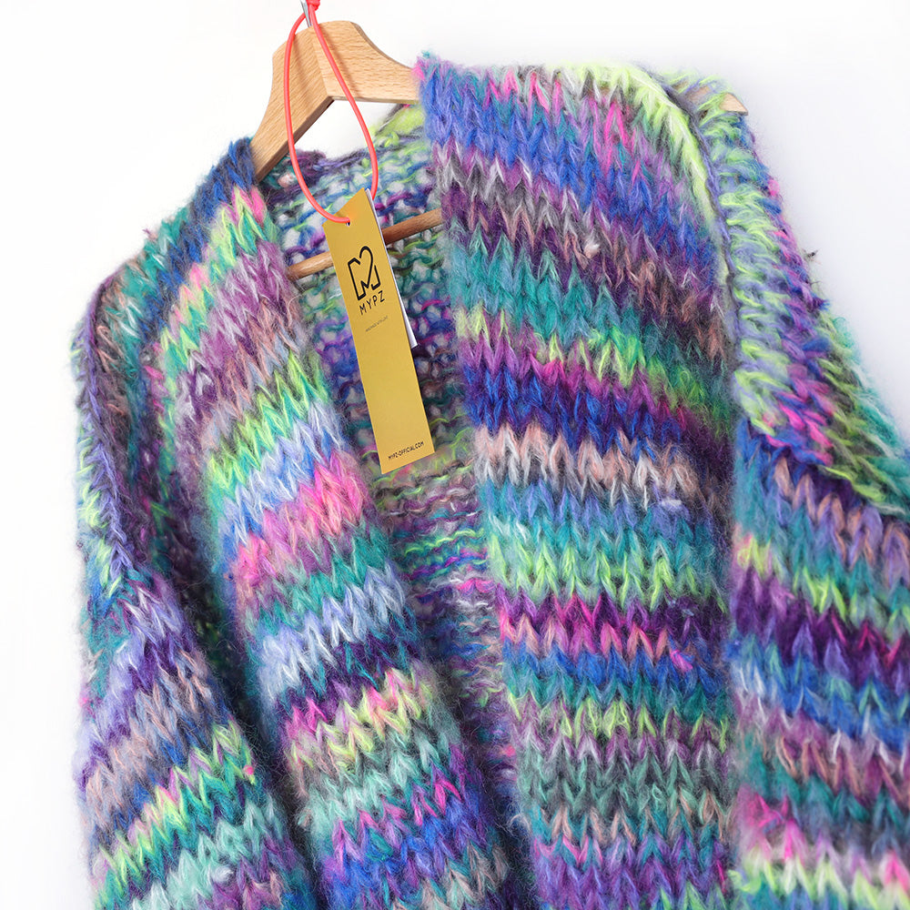 MYPZ Short Chunky Mohair Cardigan Boulevard