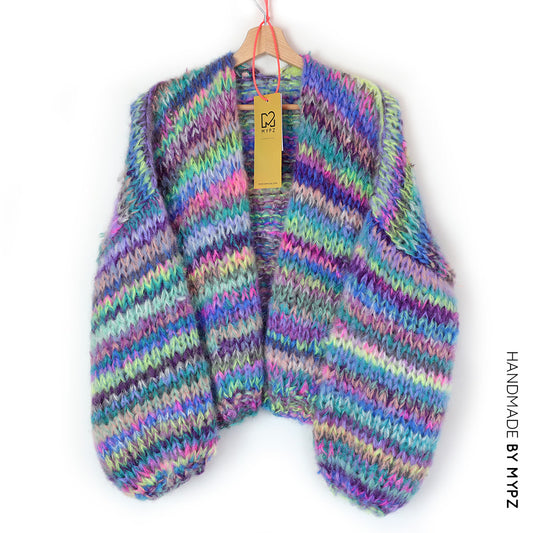 MYPZ Short Chunky Mohair Cardigan Boulevard